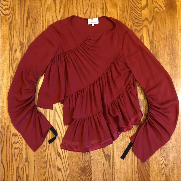 3.1 Phillip Lim ~ Ruffle Layered Blouse - Picture 5 of 11